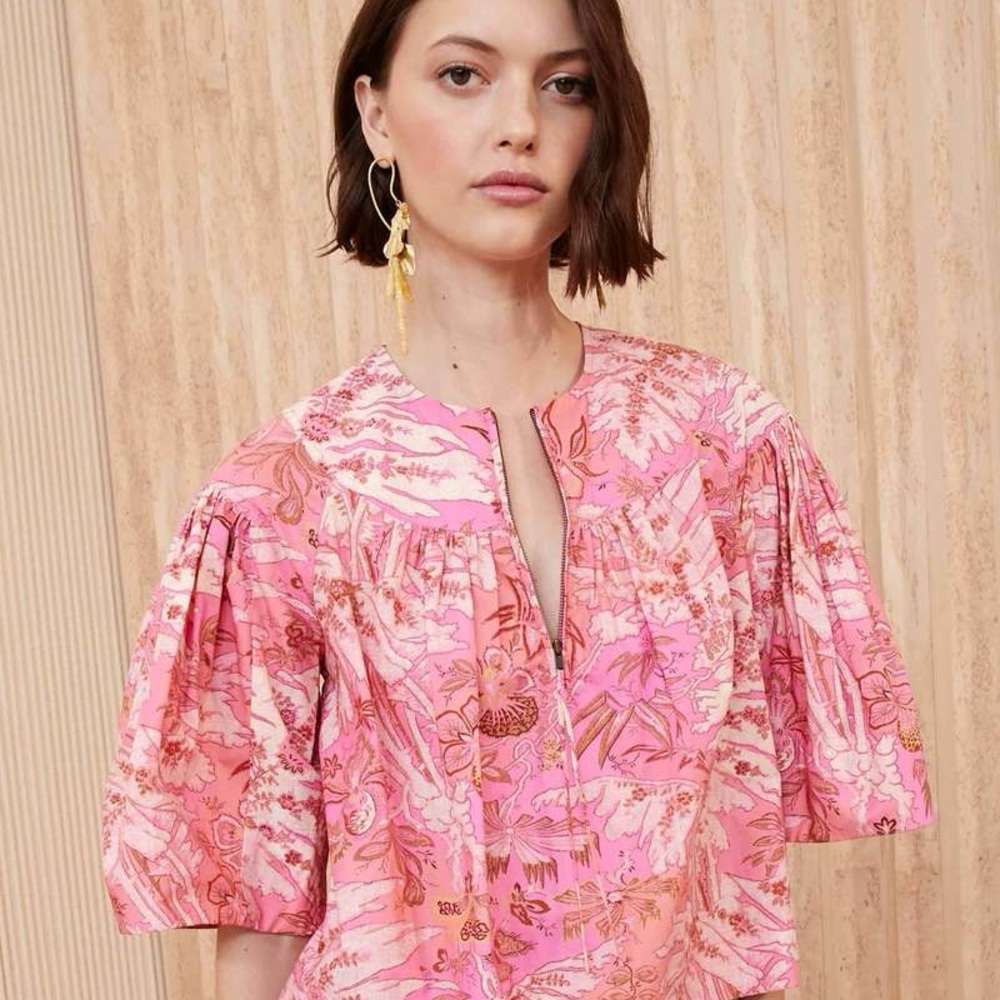 Ulla Johnson NWT Iolana shirt pink sz 16
